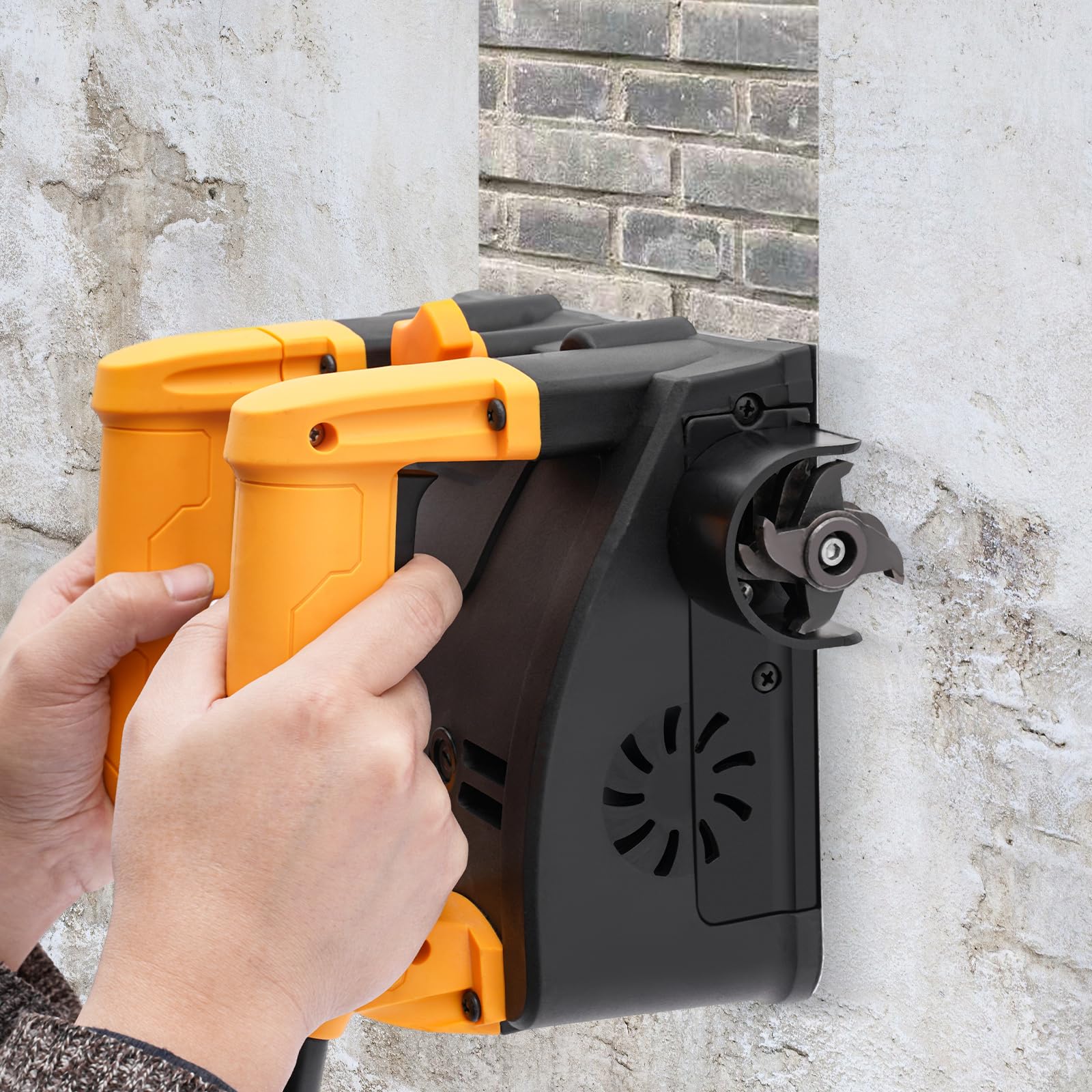 Fresa da 1200 W, per lavori di ristrutturazione, per intonaco, per piastrelle, ceramica, cemento, sabbia argillosa, calcare, vetro