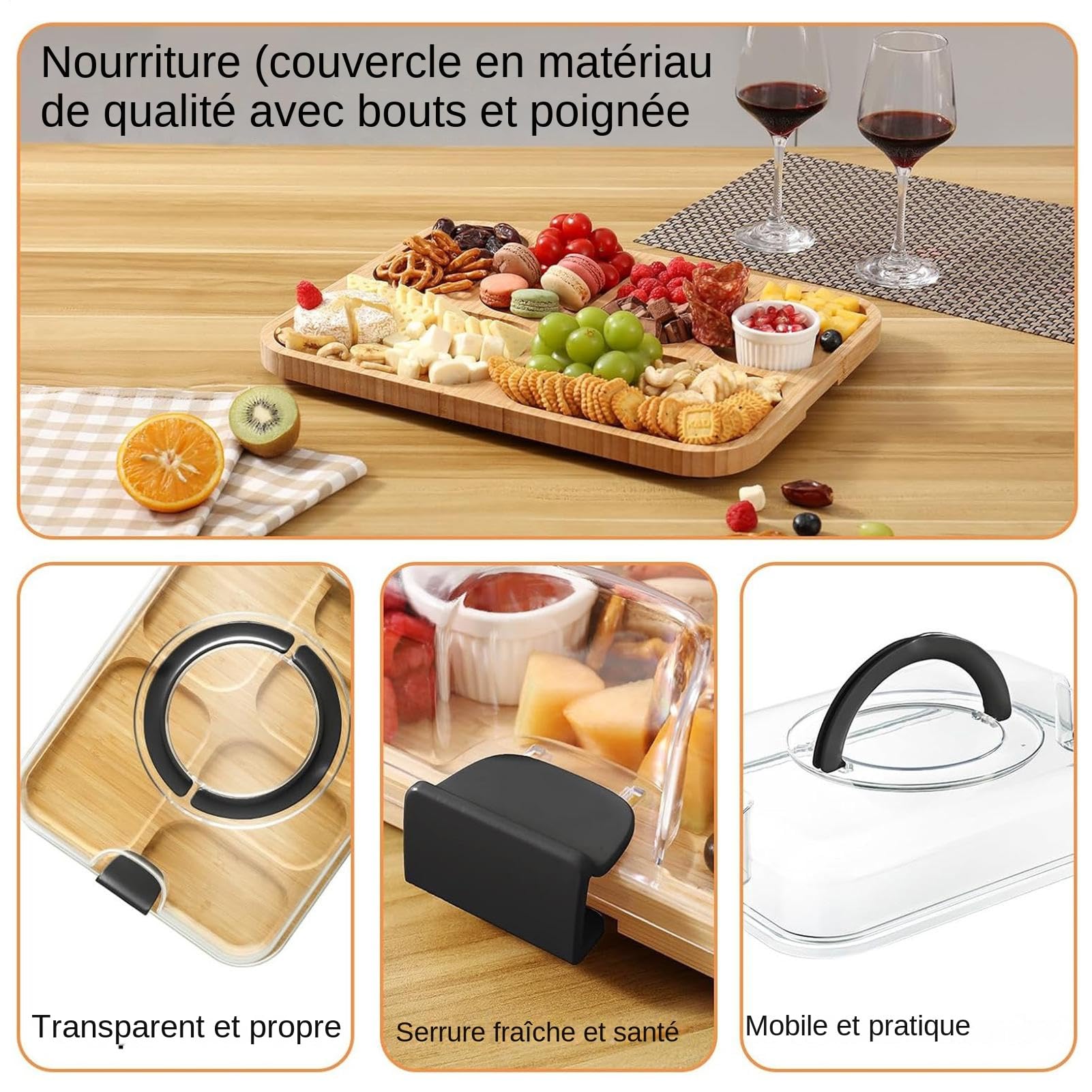 Tablas De Cortar Para Cocina Bandeja Servir Contenedor Almacenamiento