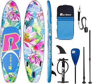 Runwave Inflatable Stand Up Paddle Board Non-Slip Deck with Premium SUP Accessories | Wide Stance