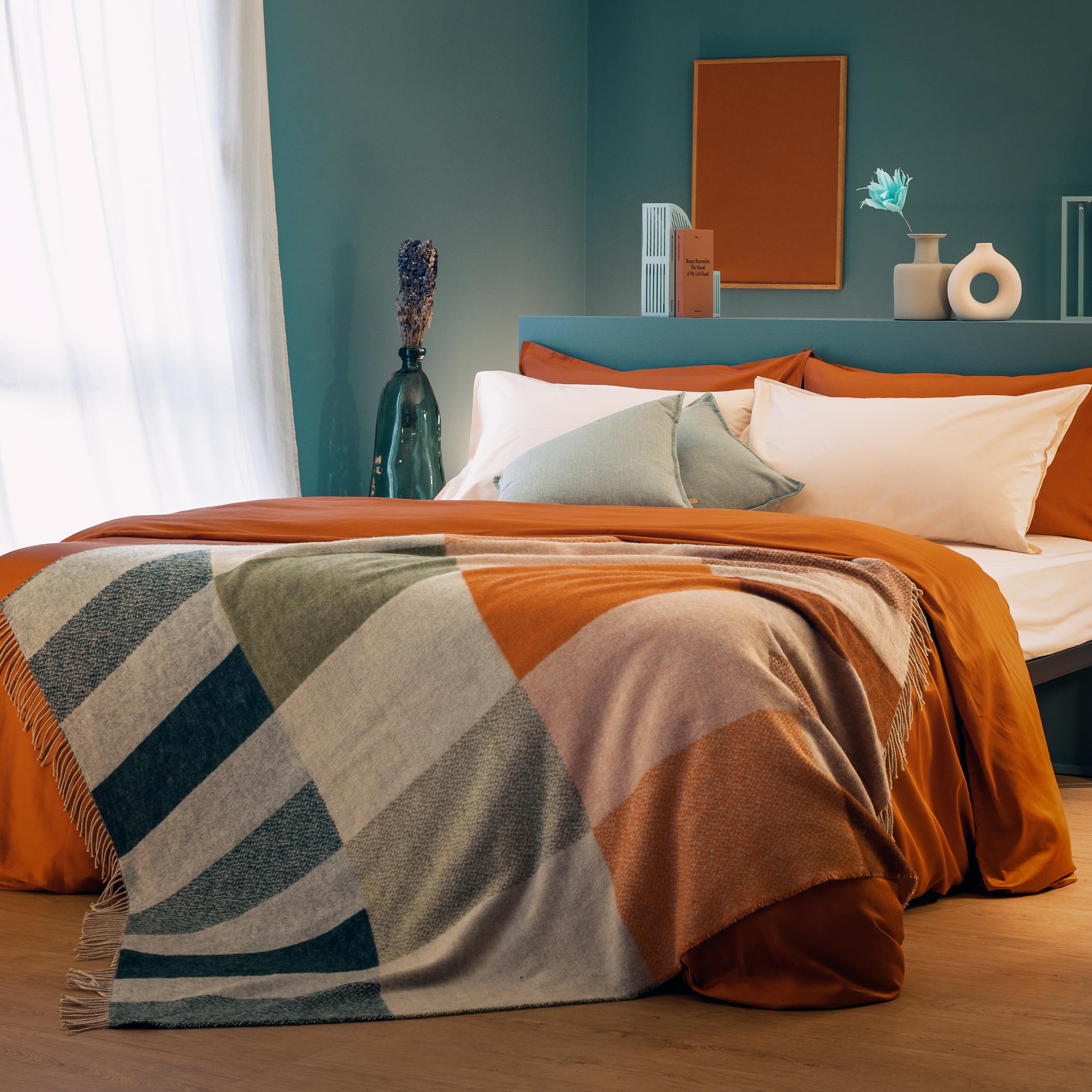 DREAMIN*101 - Cuscini per Divano e Letto Arredo 50x50 con Imbottitura 100% Piumette e 2 Federe Cuscino Tessuto Idrorepellente Smacchiabile, Sfoderabili con Zip, Cuscino Letto e Divano Arredamento Casa