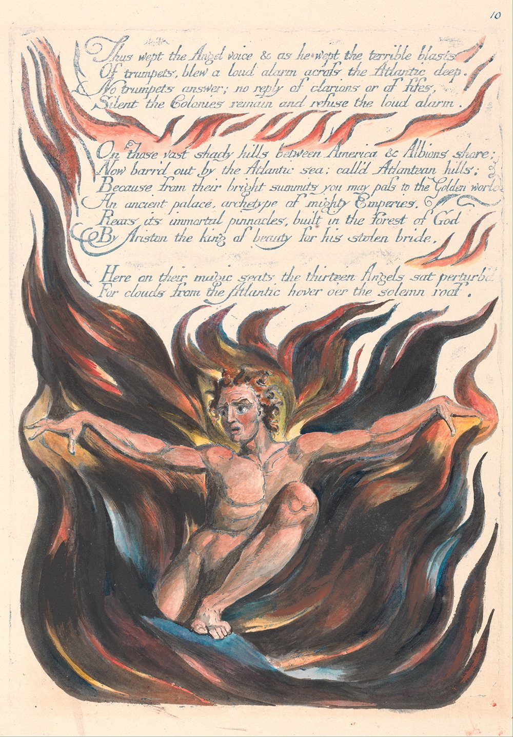 William Blake Thus Wept The Angel Voice œuvre poétique poésie anglaise murale