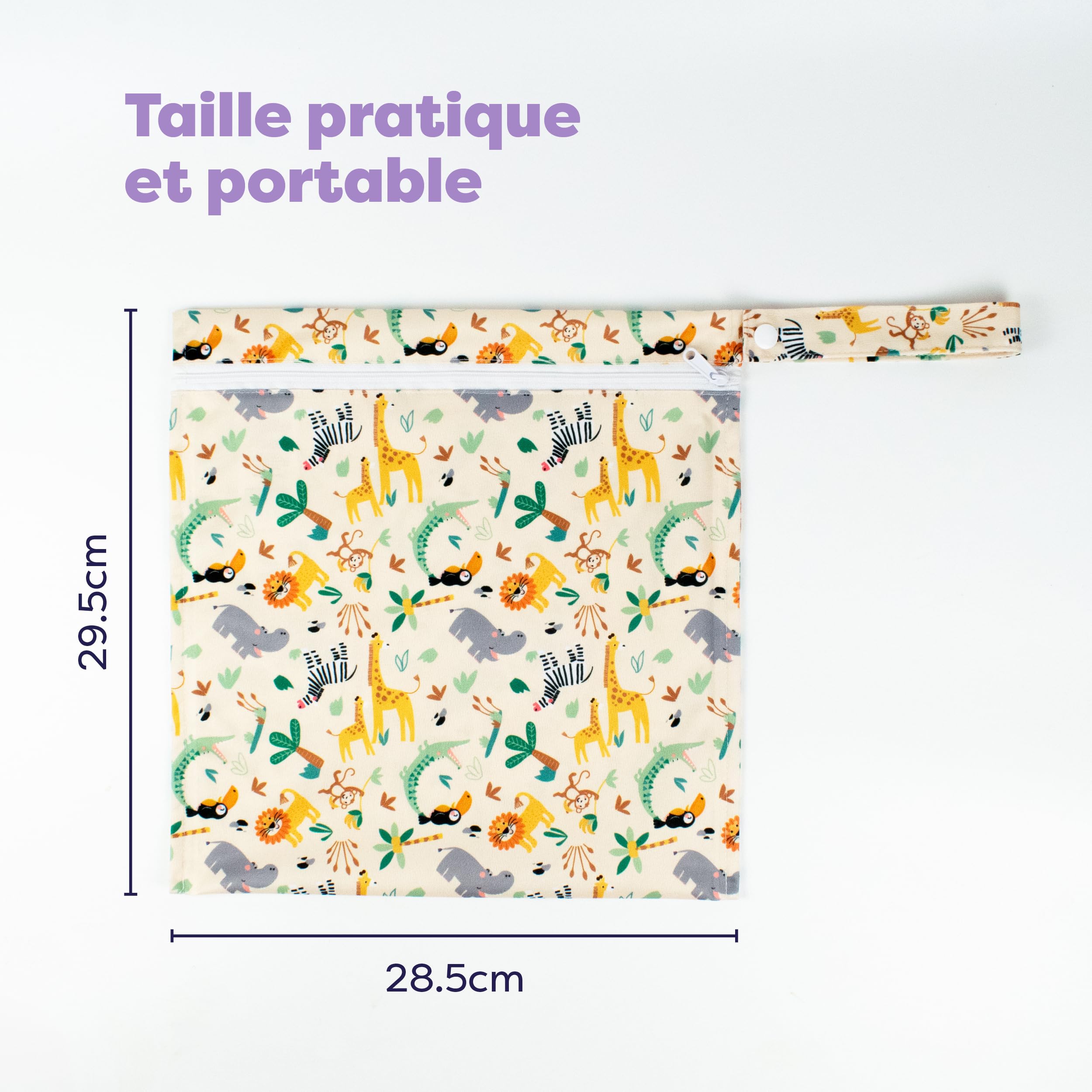 Bambino Mio, Sac étanche pour Couches lavables, Maillots de Bain et Articles de première nécessité – Peut contenir 3 Couches | 29,5 cm x 28,5 cm, Bébés et Tout-Petits