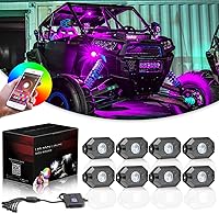 Vista 1 de Niwaker - Kits de luces de roca RGB LED, luces de roca con 8 cápsulas de luces de neón para remolque, luces subterráneas para camión, ATV, UTV, SUV