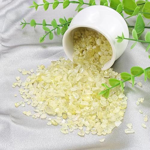 Vista 146 de ZHIYUXI Piedras de cristal de cornalina para pecera, grava, jarrón de relleno, cristales triturados, cristales curativos pulidos, piedra de cuarzo K