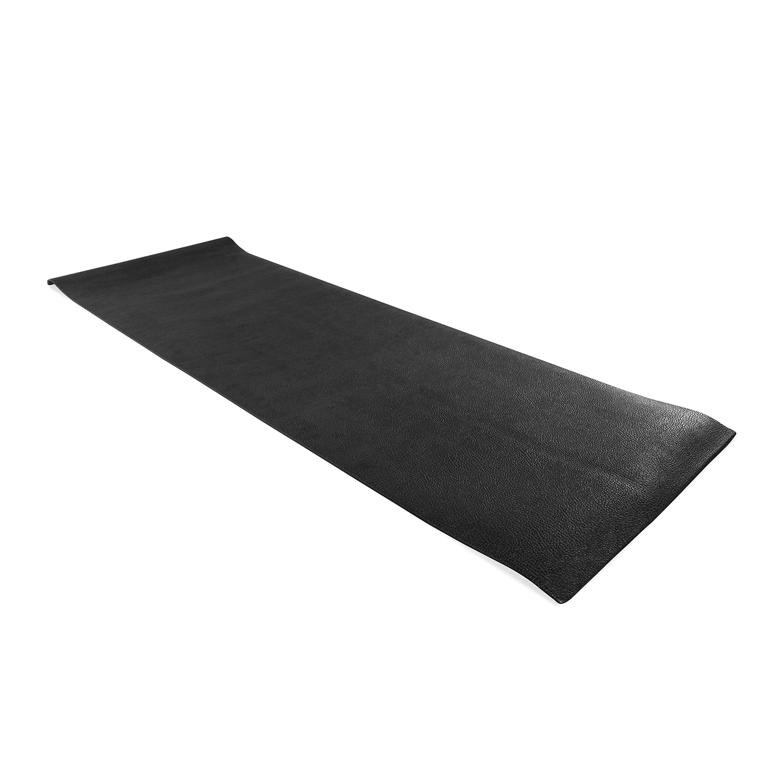 CAP Barbell Premium Stationary Bike Mat, Exercise Equipment Mat, Home Gym Floor Protection, Black, Pebble Design, 48" x 36" x ¼”, Square Edges (MT-9543P)