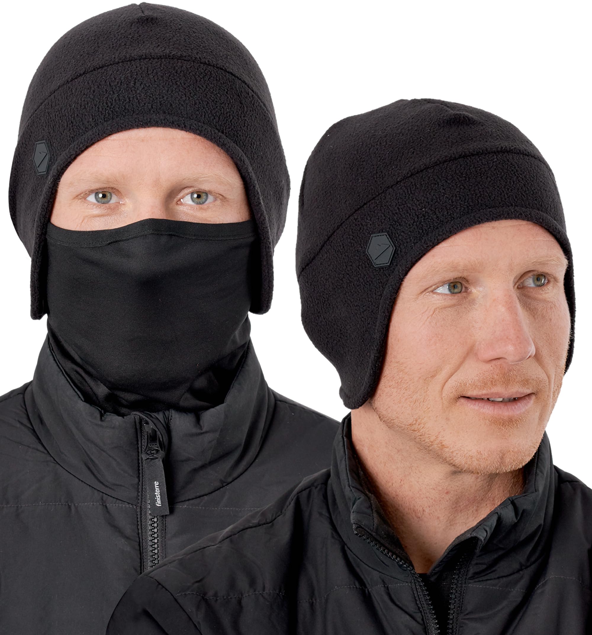 Tough Headwear Skull Cap Beanie - Wind-Blocking Helmet Liner - Sweat-Wicking Running Beanie - Lightweight Winter Cycling Gear