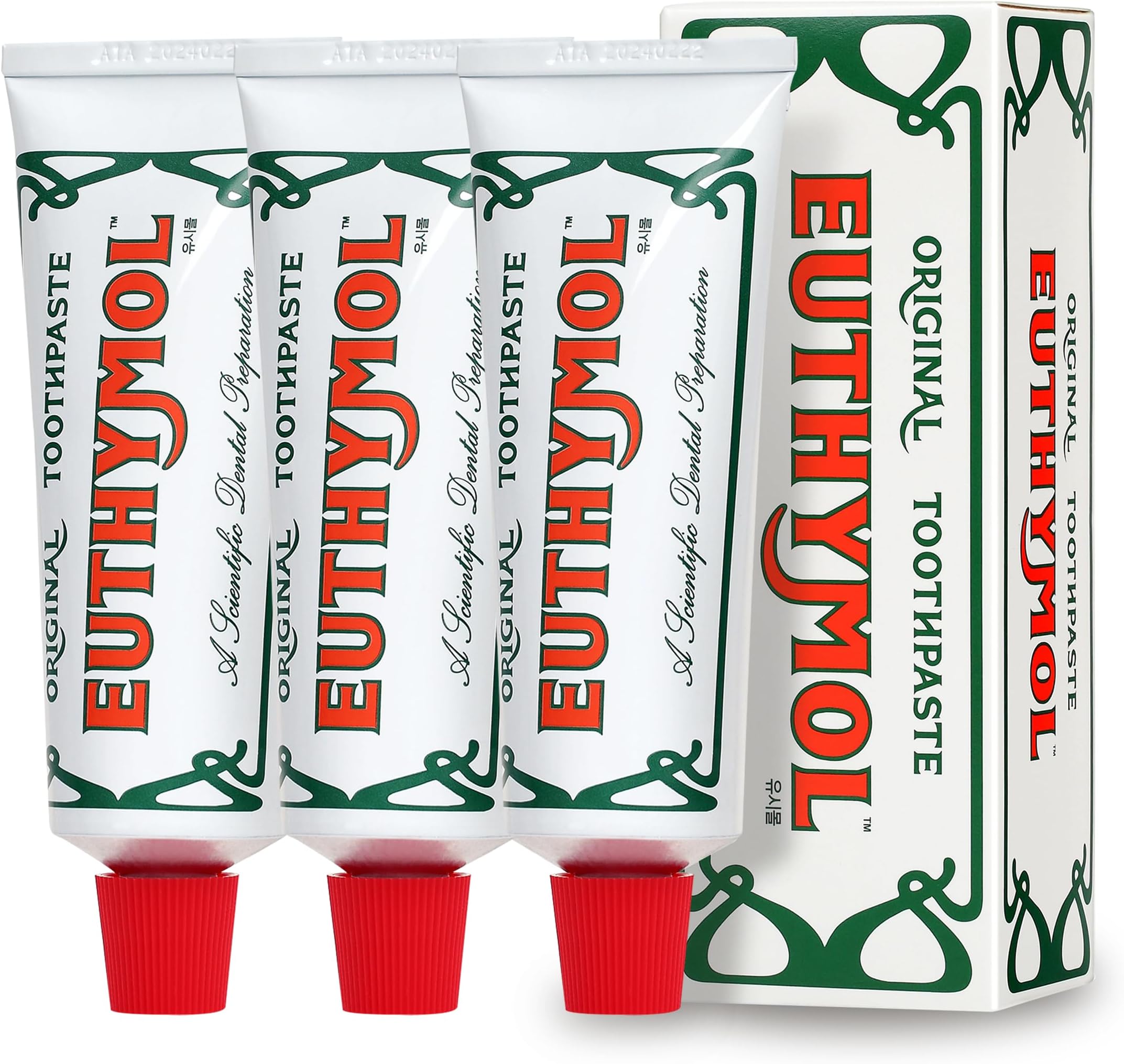 EUTHYMOL Original Toothpaste (3.7fl oz, Pack of 3