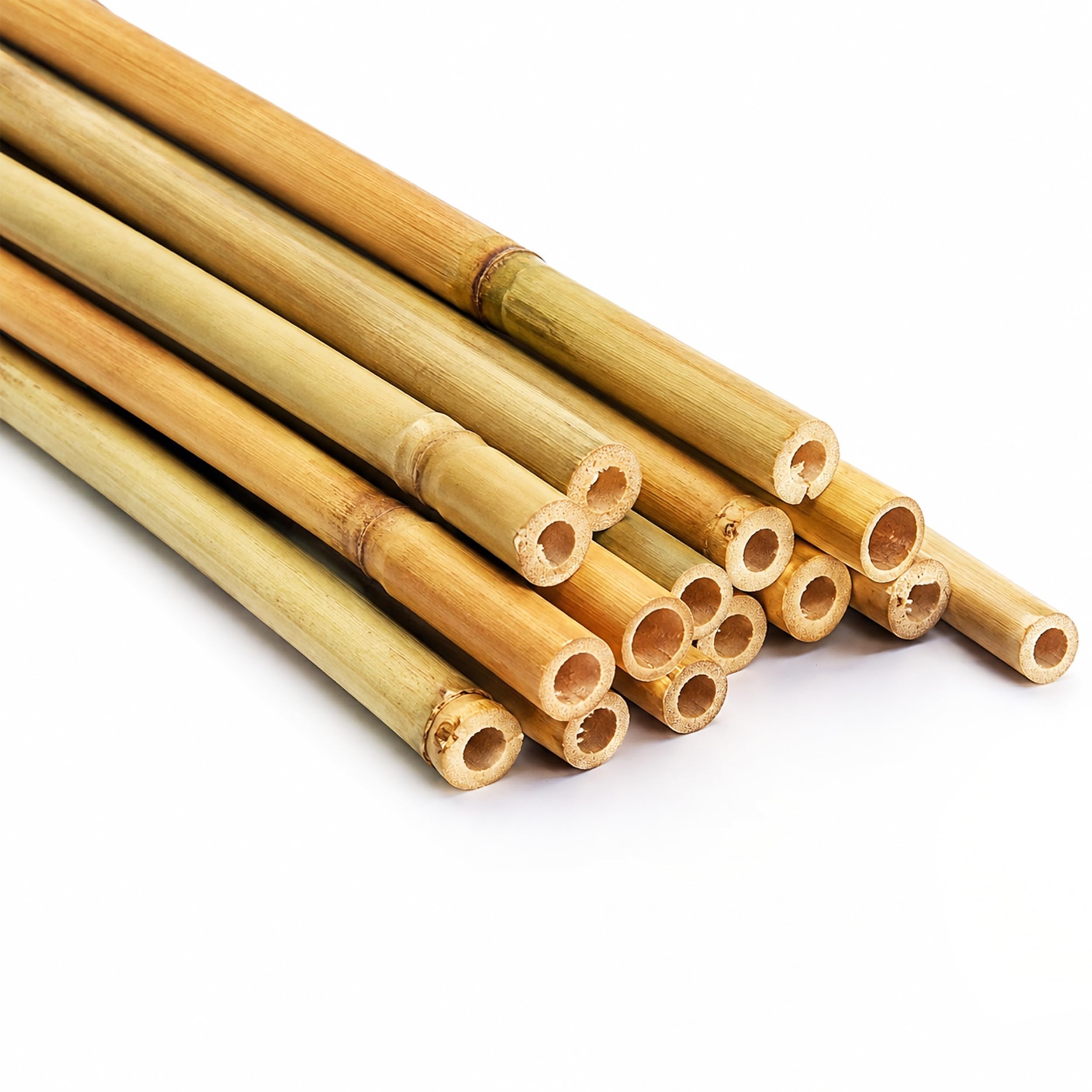 Bamboo Canes Strong Support for Gardeninig Plants 2ft 3ft 4ft 5ft 6ft Garden Canes (12mm-14mm) Thick Garden Stakes Eco-Friendly Bamboo sticks for Plant Support & Growth