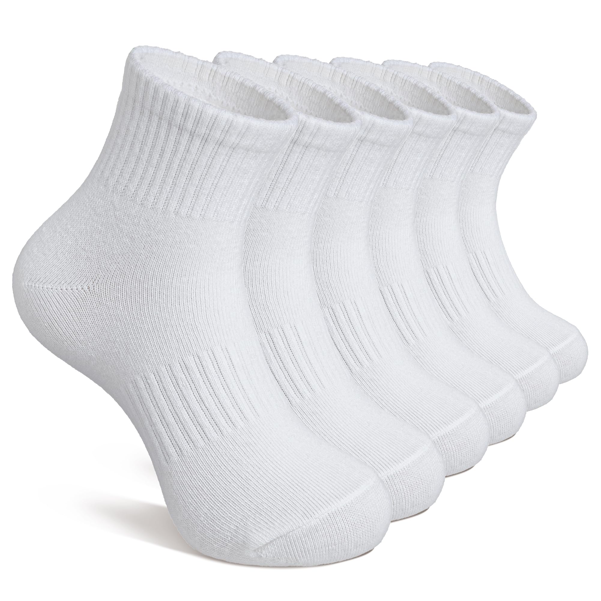 DoSmart Kids Ankle Athletic Socks Boys Girls Youth Teen Quarter Cotton Sports Running Mini Crew Sock 6 Pairs