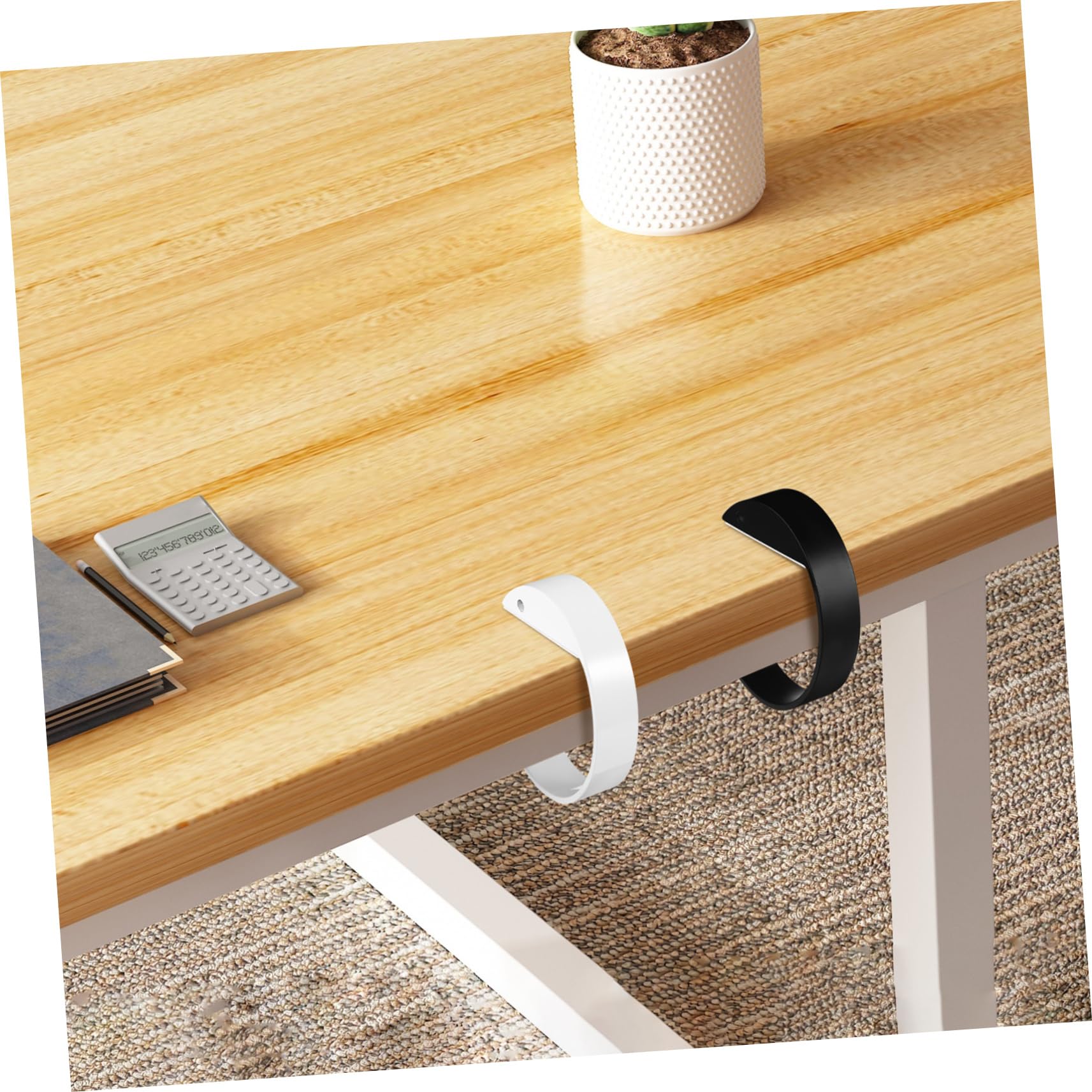 10pezzi Gancio Appendiabiti Per Tavolo Leggero e Portatile Supporto Per Borse e Zaini Facile Da Installare Accessorio Pratico Per Scrivania e Tavolo