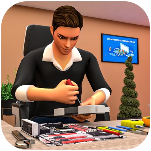 Repair PC & Laptop Mobile Free Games – Repair Electronics & Building Simulator Games