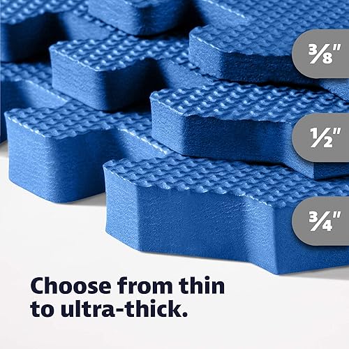 Miniatura 8 de We Sell Mats - Tapete de espuma EVA multiusos de 38 pulgadas de grosor placas antifatiga interconectables para el hogar o el gimnasio de 24 x 24