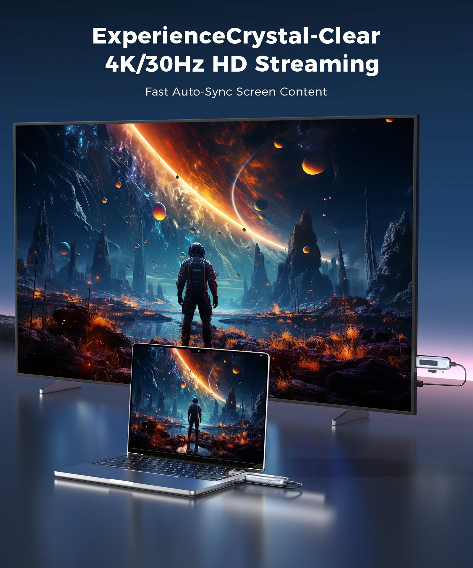 Adattatore HDMI wireless per streaming video audio file - Dettaglio