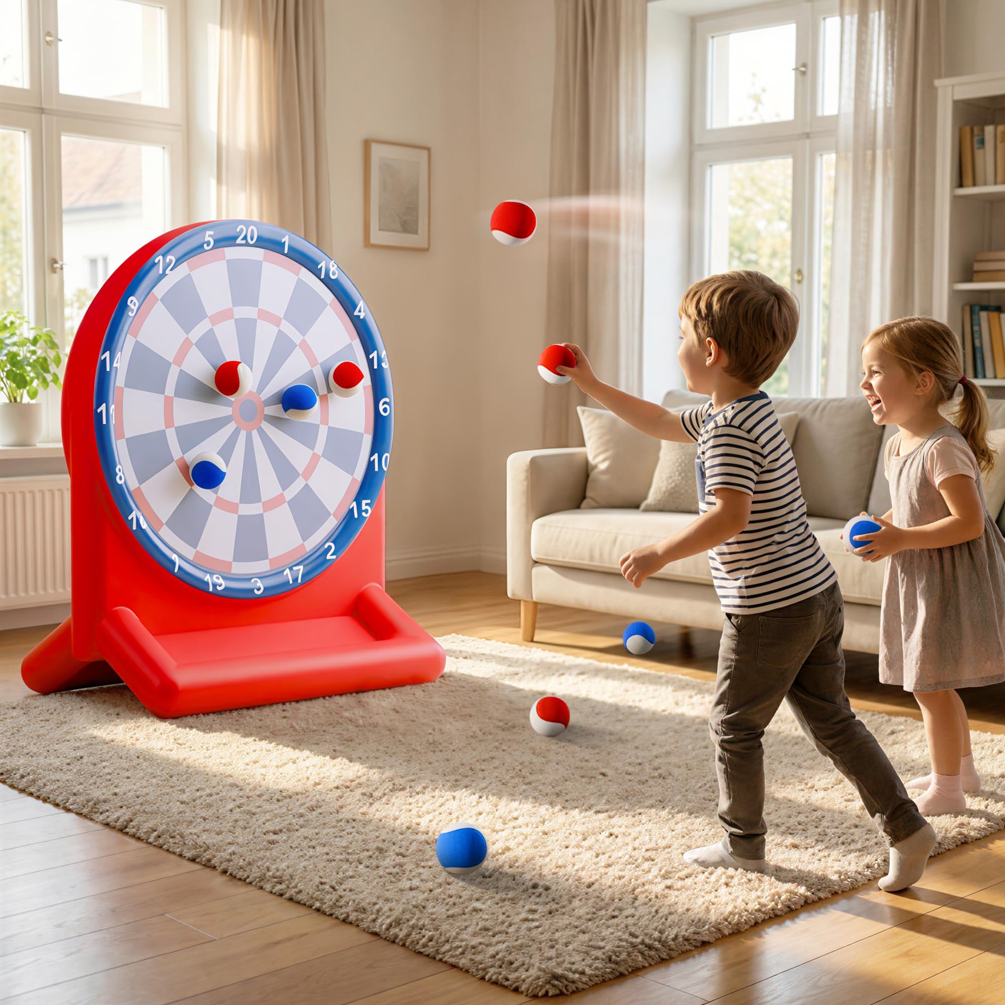 Funscape Juguete de billar rojo para niños