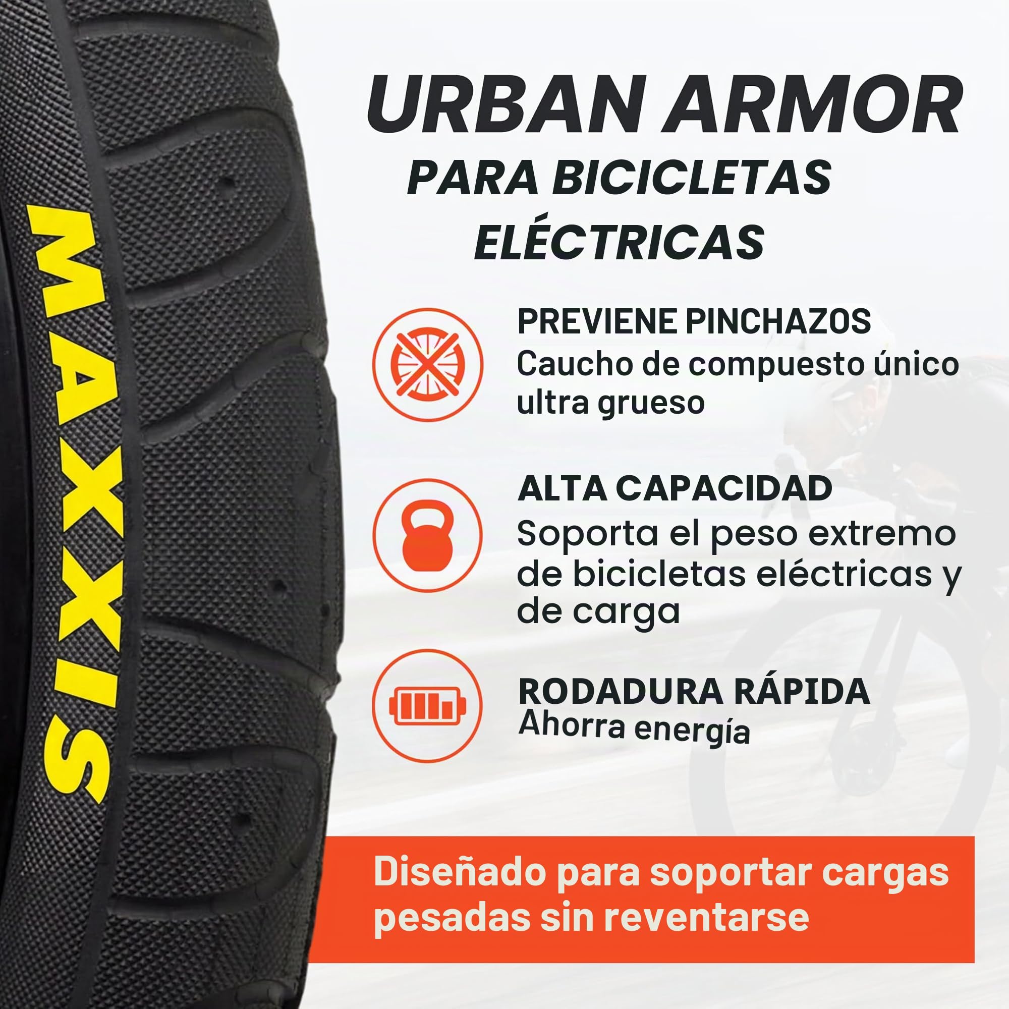 MAXXIS - Anquilostomas BMX Drahtperlen-Drahtreifen | para Straße, Park, Vert, Flatland | 20 Pulgadas, 24, 26 o 29 Größen