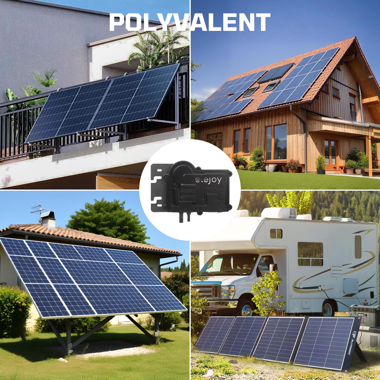 500W Micro Inverteur Solaire Plug & Play 97% Efficacité | IP65 avec WiFi et Bluetooth Inverteur Plug & Play Idéal Pour Balcon et Centrale électrique Extérieure