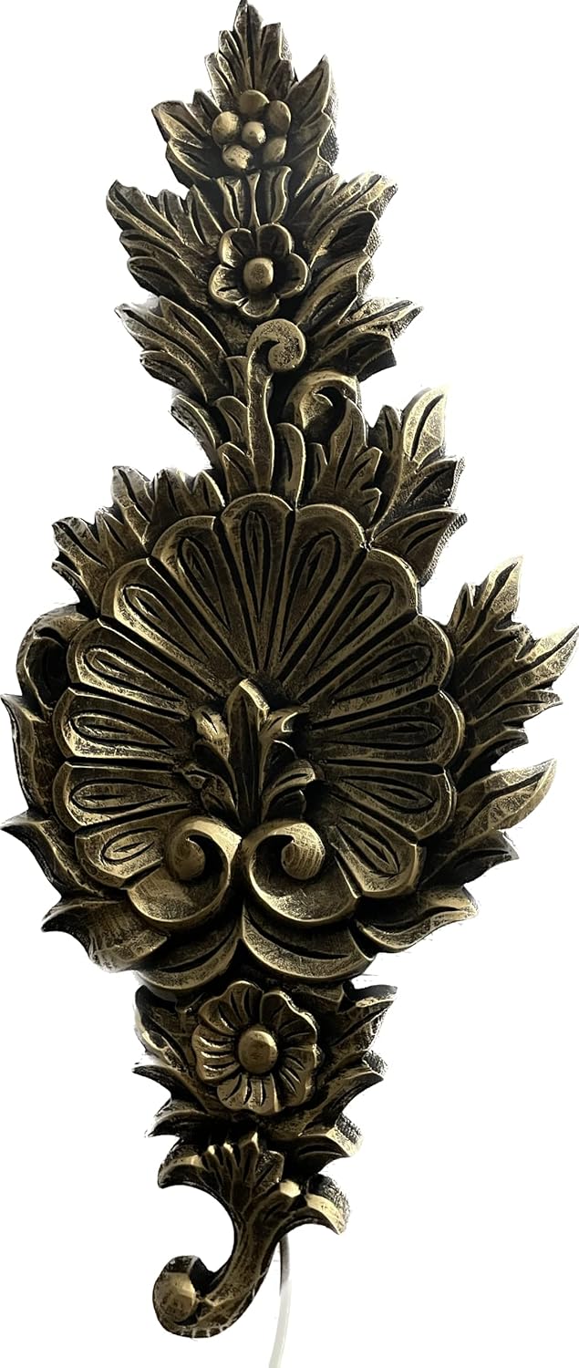 ROYAL TRADERS Antique Wood Finish Modern Led lamp Wall Hanging/Light