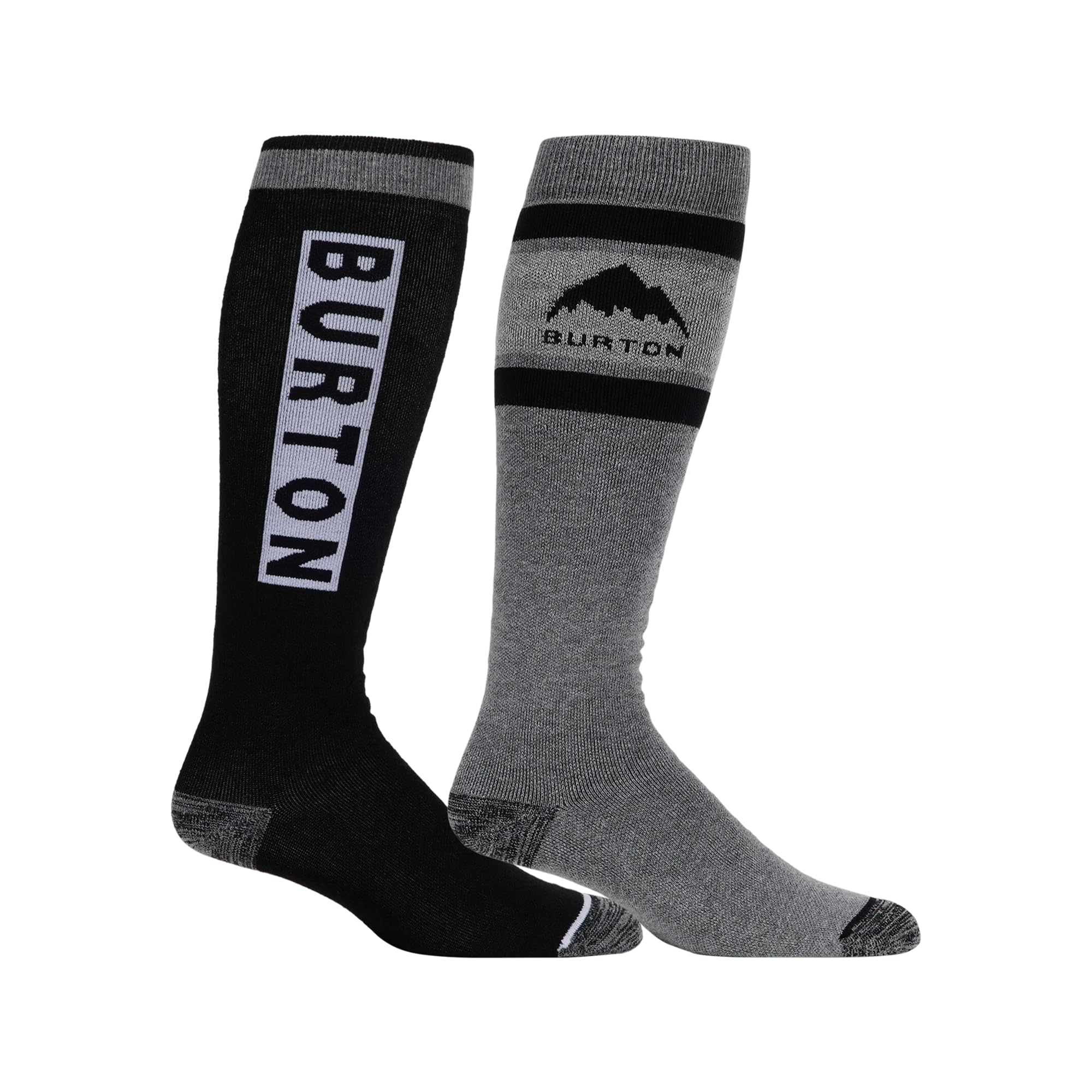 Burton Men’s 2-Pack Weekend Midweight Winter Socks – Warm Snowboard Socks with Arch Support & Reinforced Toe & Heel