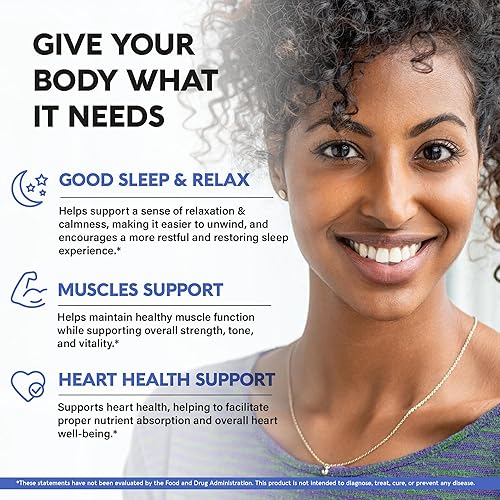 Miniatura 3 de Glicinato de magnesio 500 mg  Suplemento quelatado  Forma de alta absorción de magnesio  Apoyo para el sueño, la salud muscular y cardíaca