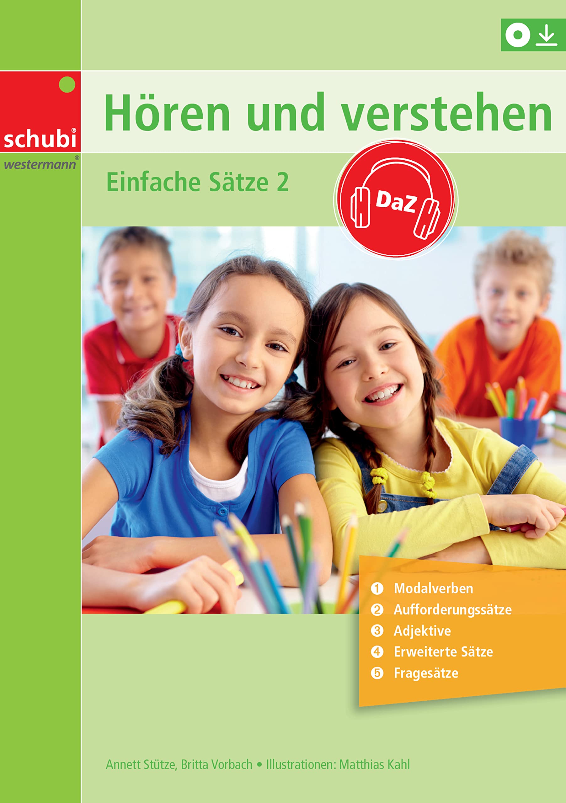 Schubi Lernmedien Hören Und Verstehen Daz: Einfache Sätze Band 2