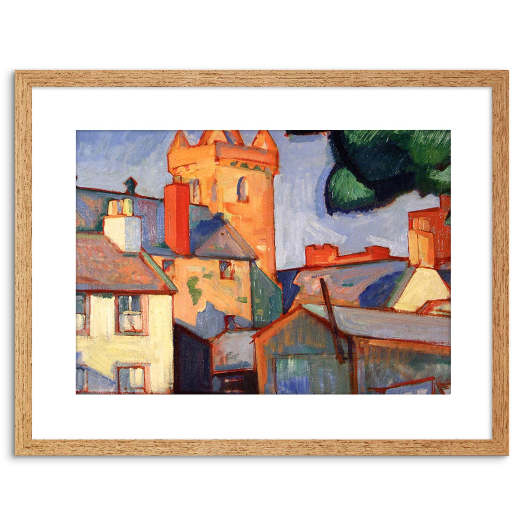 Wee Blue Coo Peploe Kirkcudbright Church 9x7'' Framed Art Print F97x13787