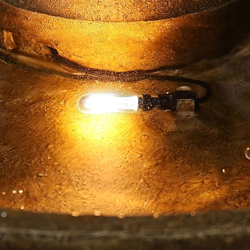 Miniatura 5 de Sunnydaze Bomba de agua sumergible de 70 GPH - 24V - Caudal ajustable - Luz de dedo y transformador para fuentes y acuarios