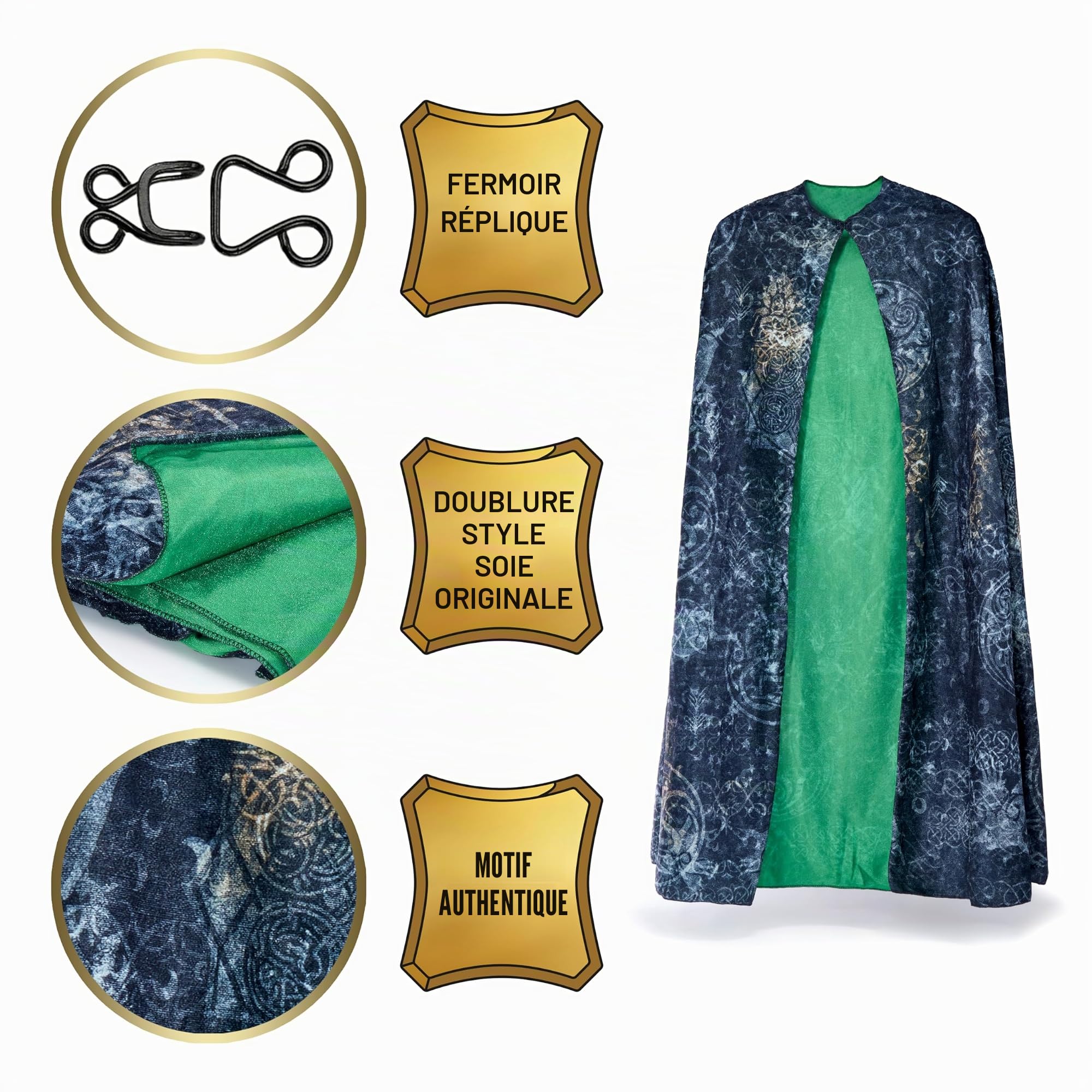 WOW! Stuff Real FX Cape d'invisibilité Harry Potter, Vert, Junior