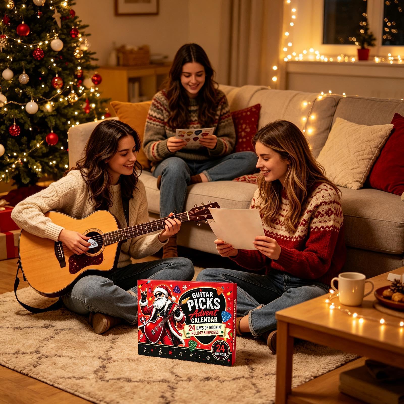 Calendrier de Noël 2026, médiators de l'Avent 24 jours