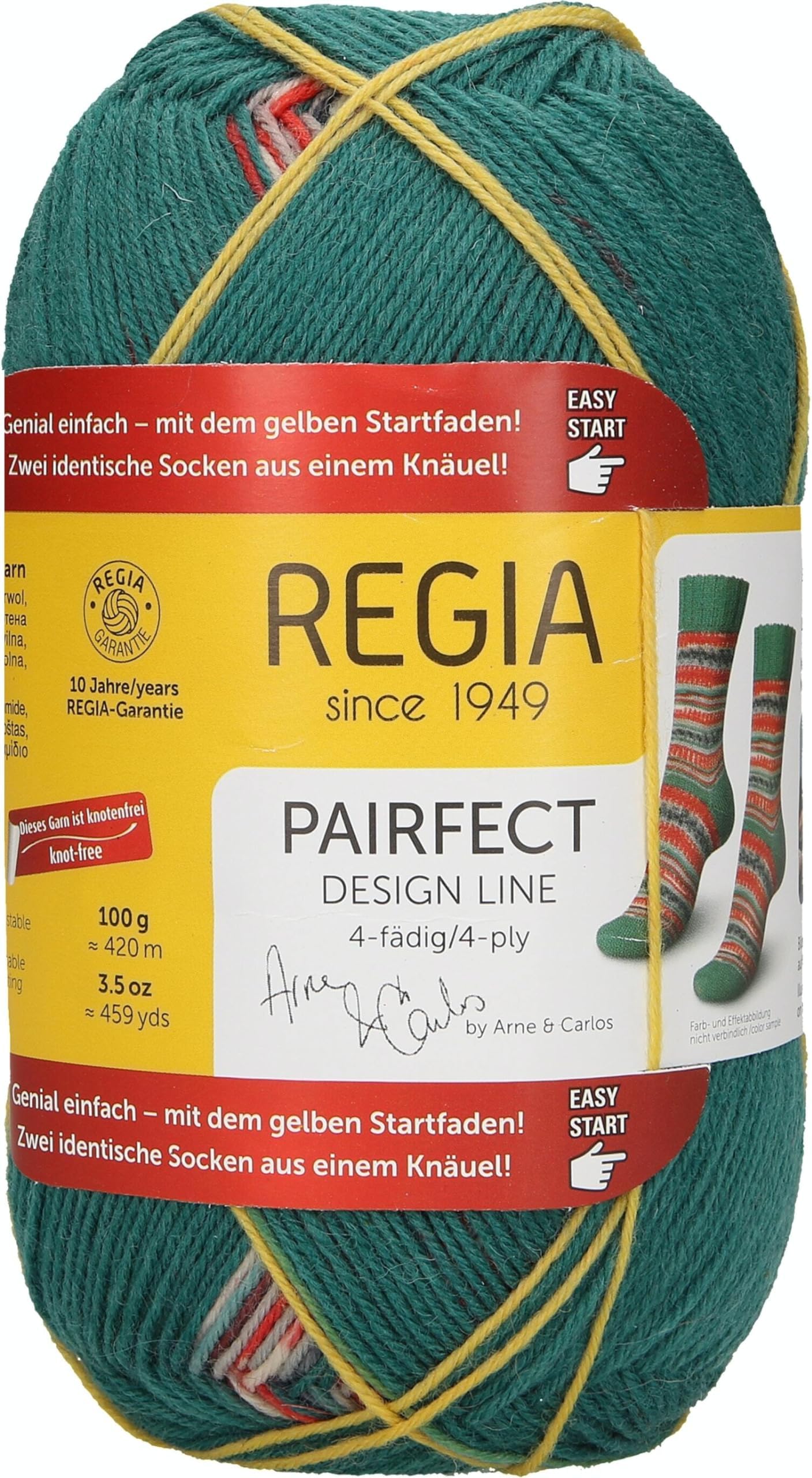 Pairfect Design Line 4-Ply by Arne & Carlos Sock Yarn (9136 - Garden)