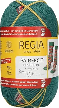Regia Pairfect Design Line 4-Ply by Arne & Carlos Sock Yarn 9136 - Garden