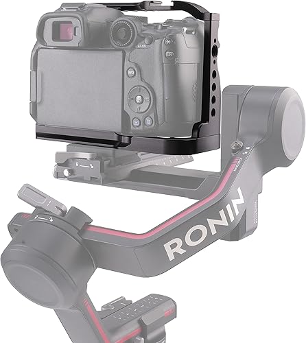 Miniatura 4 de Hersmay Jaula de cámara EOS R7 con mango superior para Canon EOS R7 Cage con placa de liberación rápida para soporte Arca, zapata fría, riel NATO y