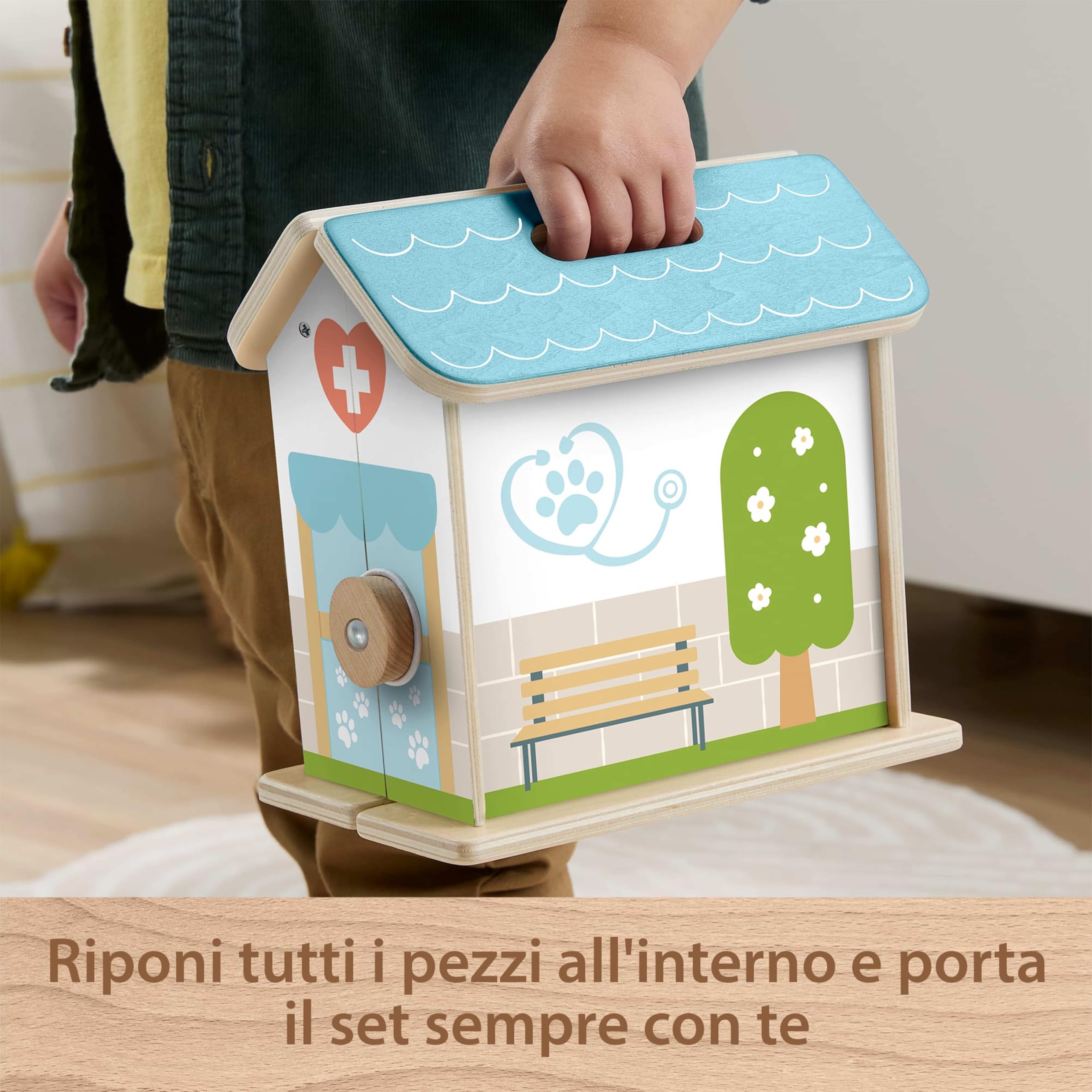 Fisher-Price Clinica Veterinaria Sempre con Te in Legno
