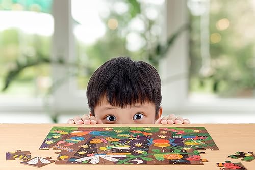 Miniatura 3 de Stephen Joseph, Rompecabezas educativo con bote, rompecabezas de animales de 48 piezas, rompecabezas de animales de aprendizaje para niños de 3 a 5
