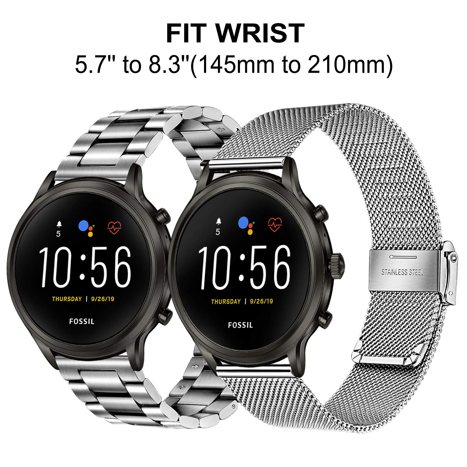 Amazon.com: TRUMiRR Silver Band Sets for Fossil Women