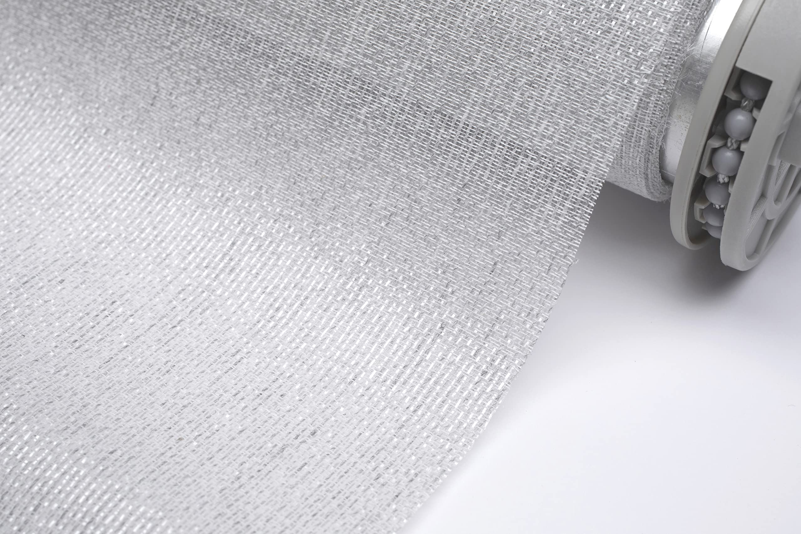 Blindecor Belmont Store Enrouleur en Tissu translucide Argenté 80 x 270 cm