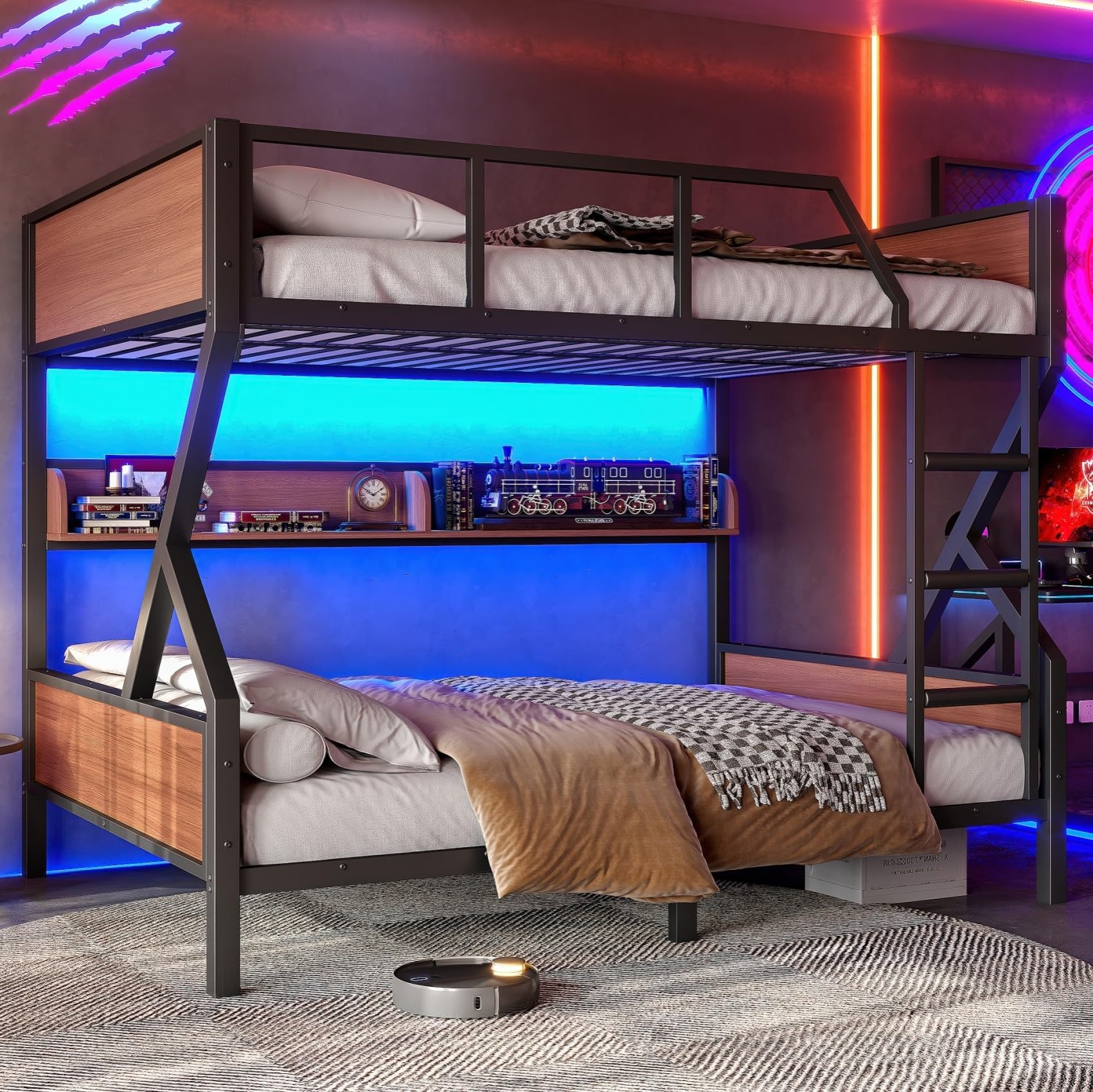 Photo 1 of ***PARTIAL SET***KEIKI Full Over Full Bunk Bed
