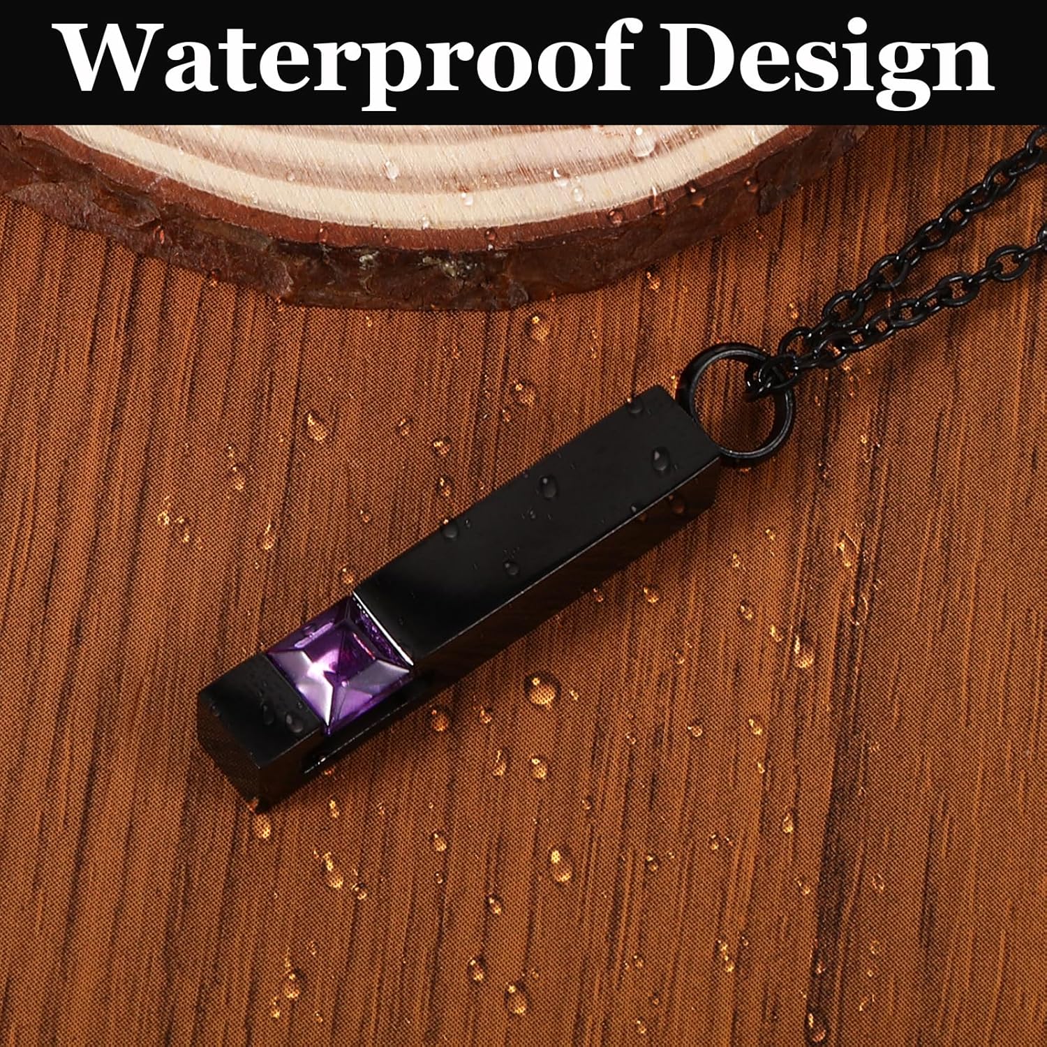 3 Pcs Cremation Jewelry for Ashes Urn Necklace Heart Locket Necklace Memorial Jewelry for Ashes Stainless Steel Waterproof for Women Men Keepsake Pendant - Image 5