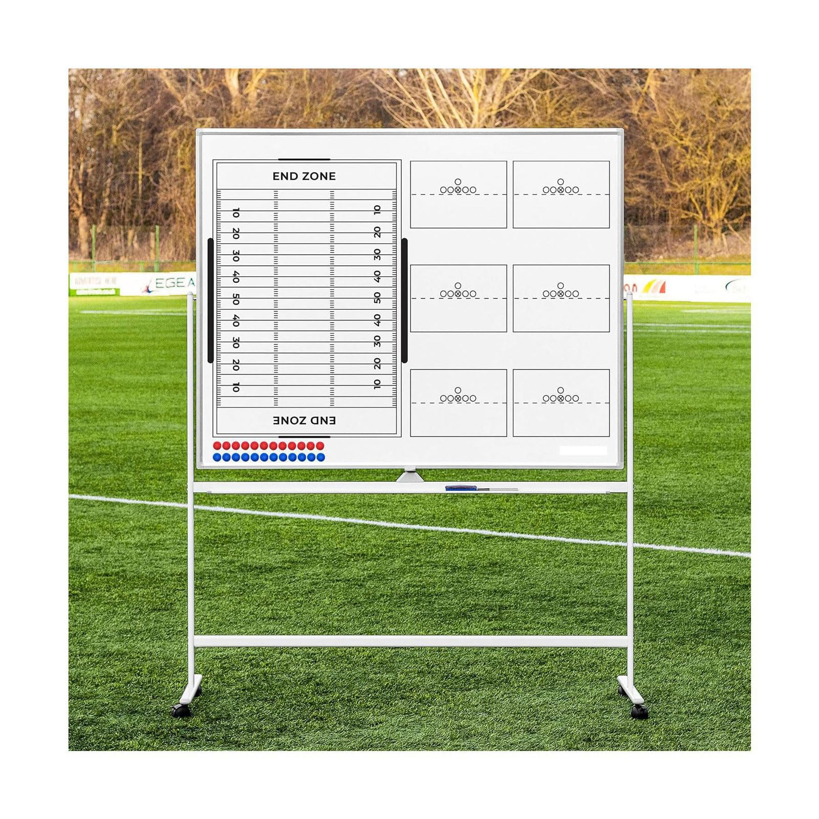 esmen Sport-Coaching-Whiteboards, Trainer-Klemmbrett, taktisches doppelseitiges Design, Lehrausrüstung für Trainer