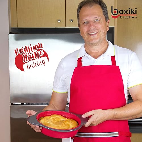 Miniatura 9 de Boxiki Kitchen Juego de moldes de silicona para hornear. Juego de 3 moldes antiadherentes de silicona profesional para hornear, incluye molde