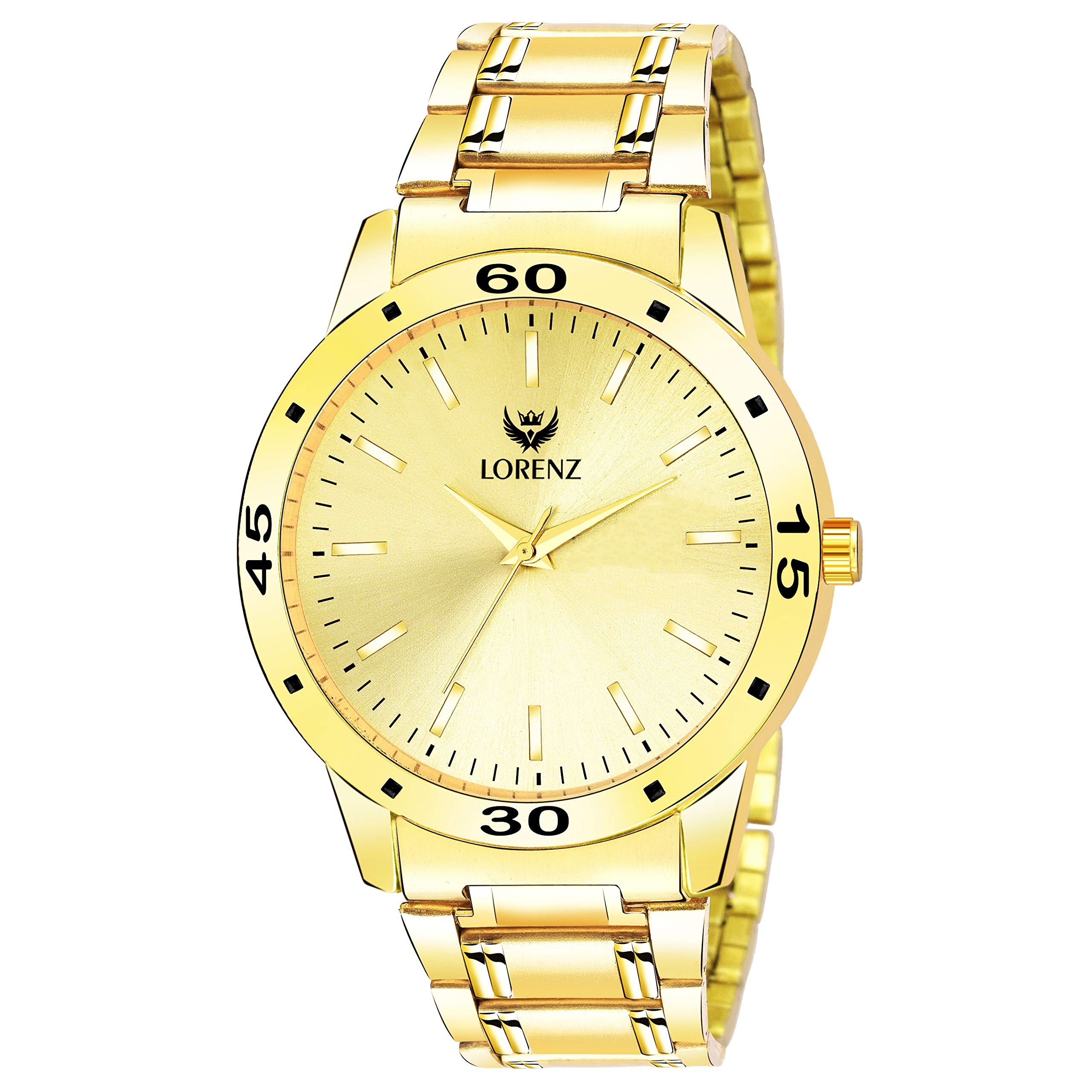 LORENZ Golden Dial Mens Watch | Watch for Boys- MK-3010K (B07Y8JBZQ1) Amazon Price History, Amazon Price Tracker