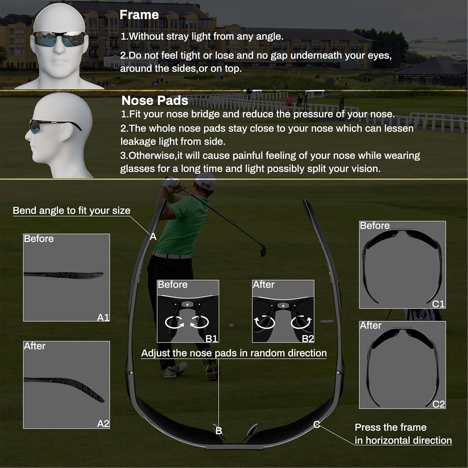 ROCKNIGHT Driving HD Polarized UV400 Protection Ultra light Al-Mg Golf Fishing Outdoor Sunglasses - Image 5