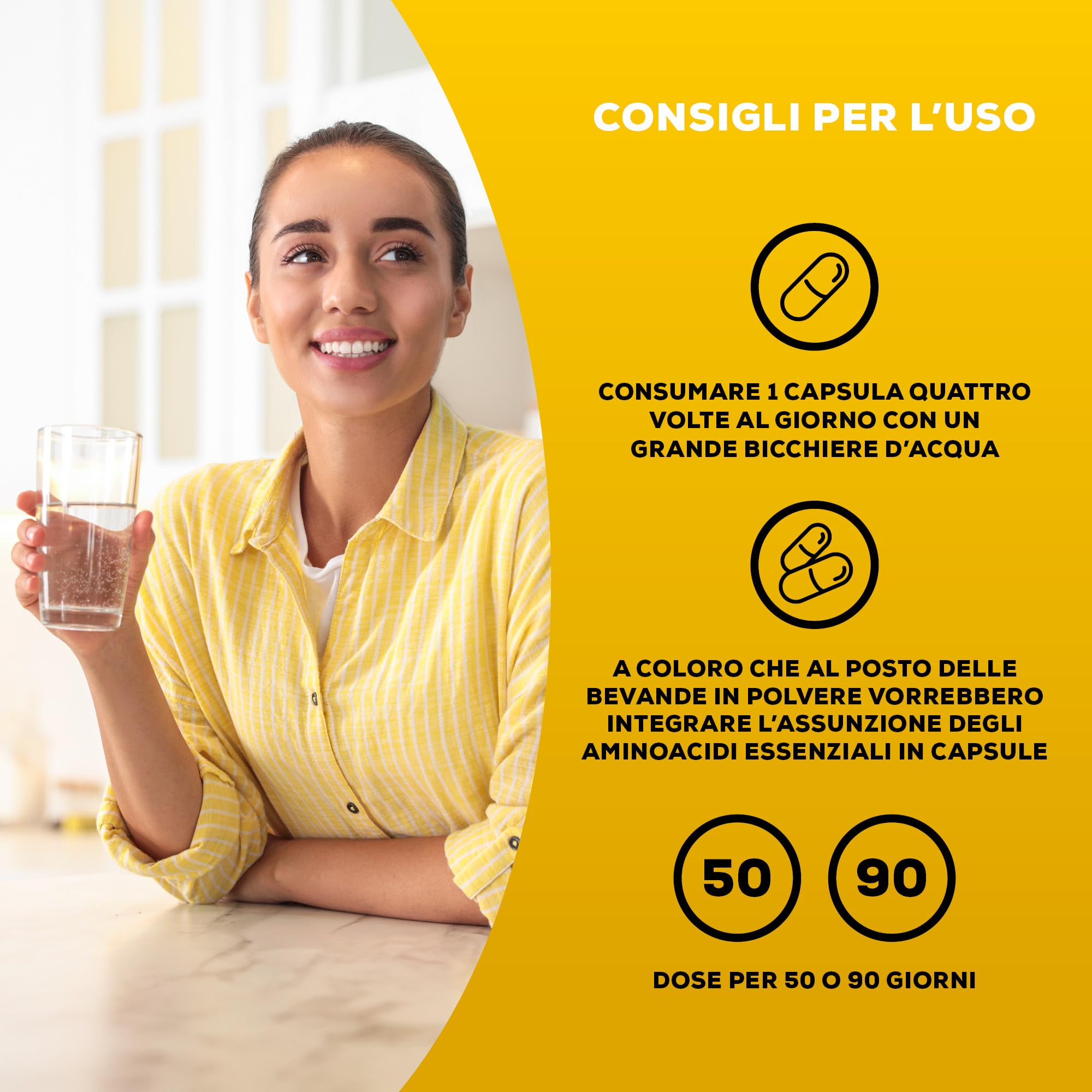 Capsule EAA BioTechUSA | 3200 mg di aminoacidi essenziali, tutti i 9 essenziali | Rapporto raccomandato dall'OMS | 200 capsule