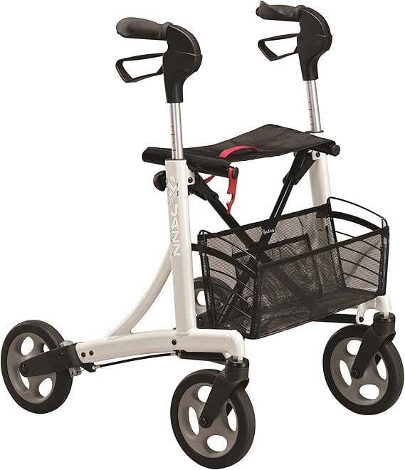 Invacare Orthopaedic Rollator Walker with Seat, Cloth Basket, Brakes