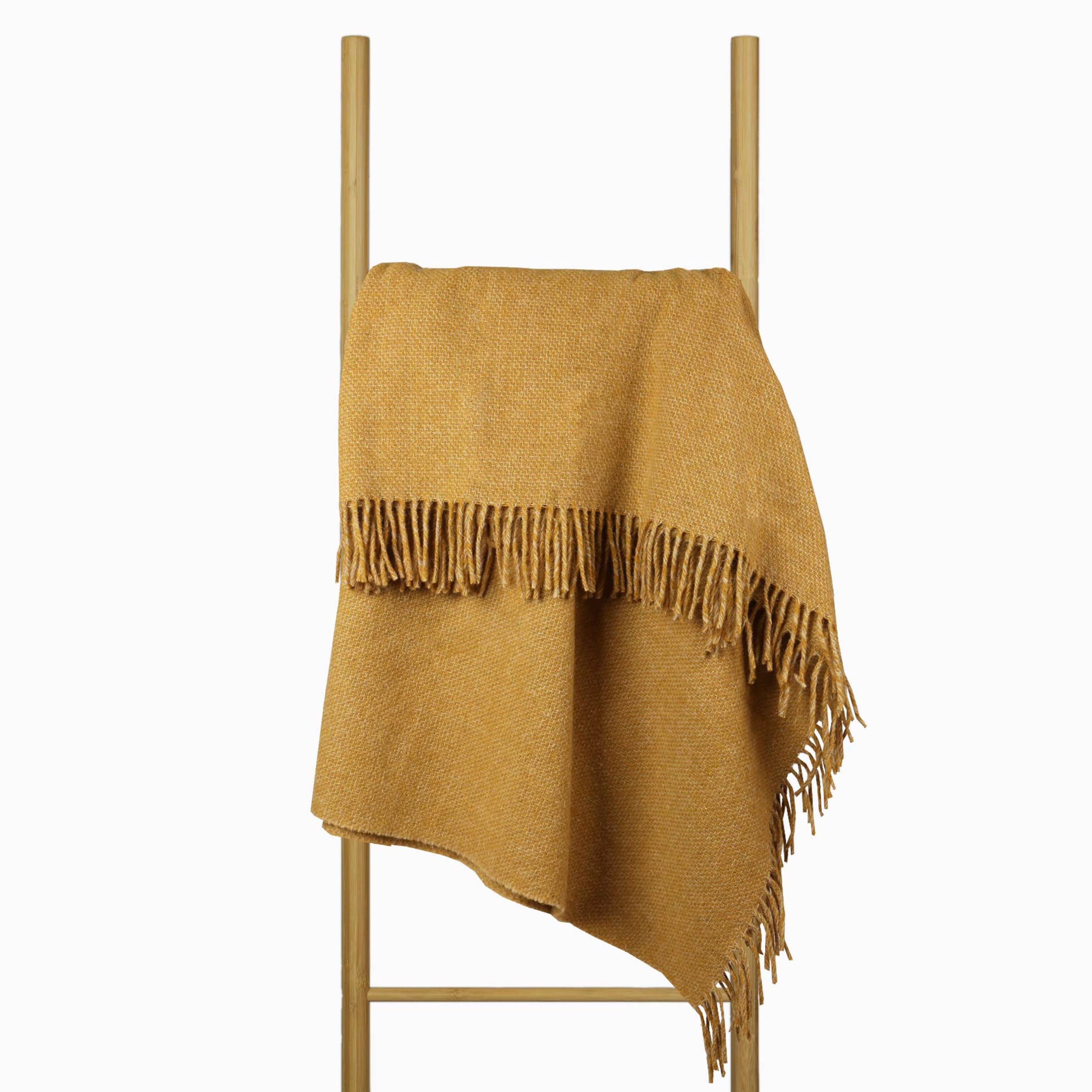 Wool Blanket 140 x 200 cm, 100% Pure New Zealand, Soft Wool Plaid for Bed and Sofa, Elegant Bedspread with Fringes – Nostra Zealandia Wool Blanket Large