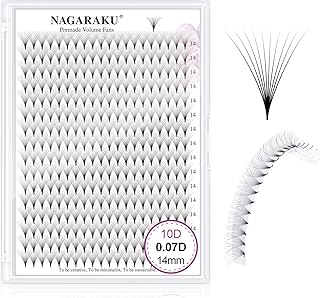 NAGARAKU Extensiones de pestañas postizas pre...