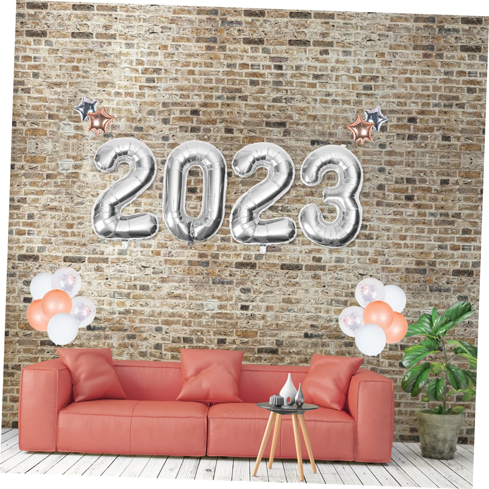 TOPBATHY 5 Set Palloncino in pellicola di alluminio 2023 palloncini numero palloni palloncini festa palloncini di buon compleanno palloncino di compleanno Palloncino del anno 2023