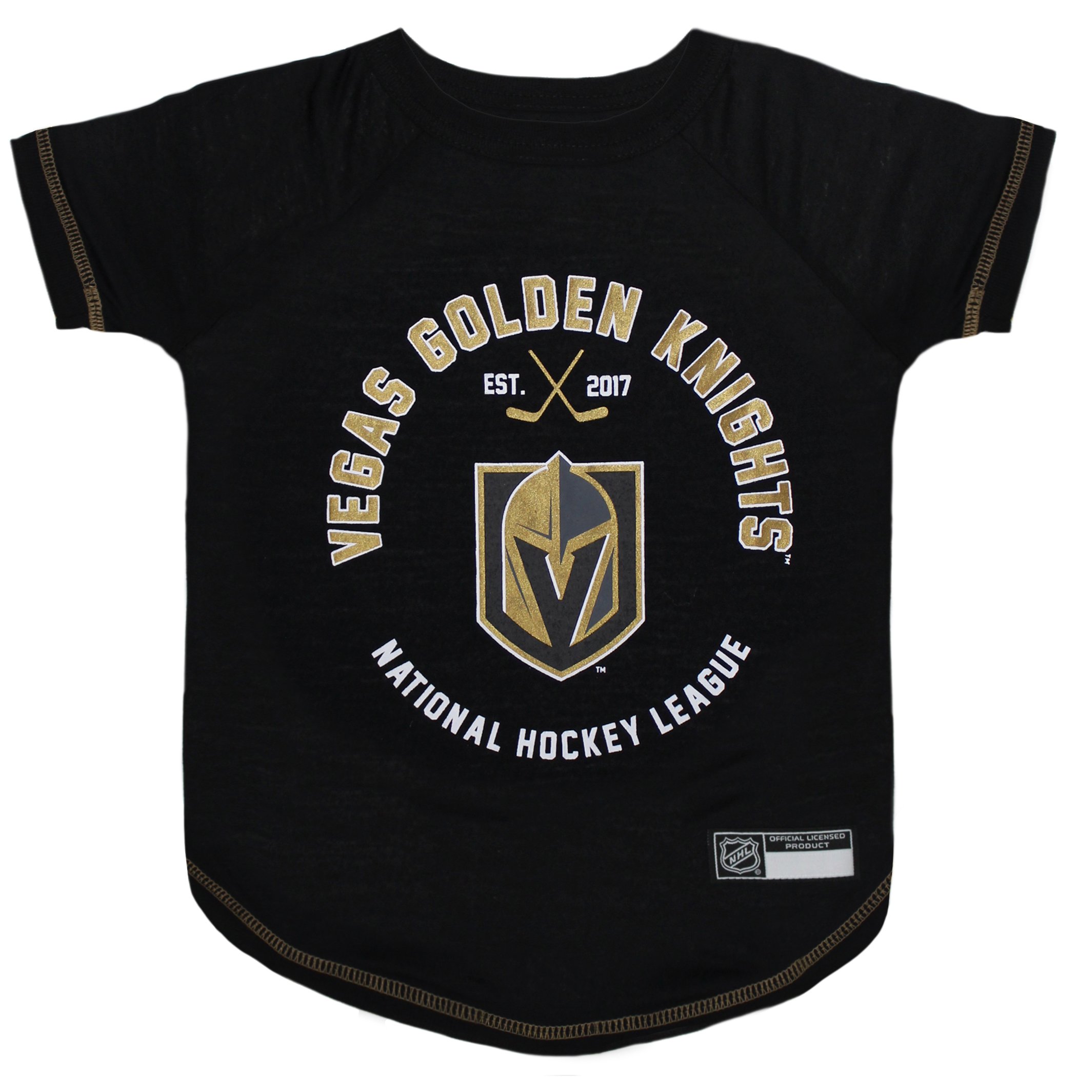 Pets First PET TEE Shirt Las Vegas Golden Knights Ice Hockey Team Dog Shirt Size: X-Large. Soft Breathable Stretchable & W...