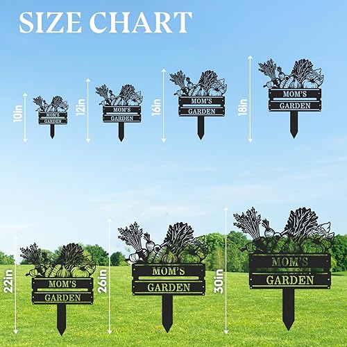 Miniatura 7 de Letreros de jardín personalizados con estaca, decoración de jardín de verduras para exteriores, arte de patio de metal, decoraciones de patio,