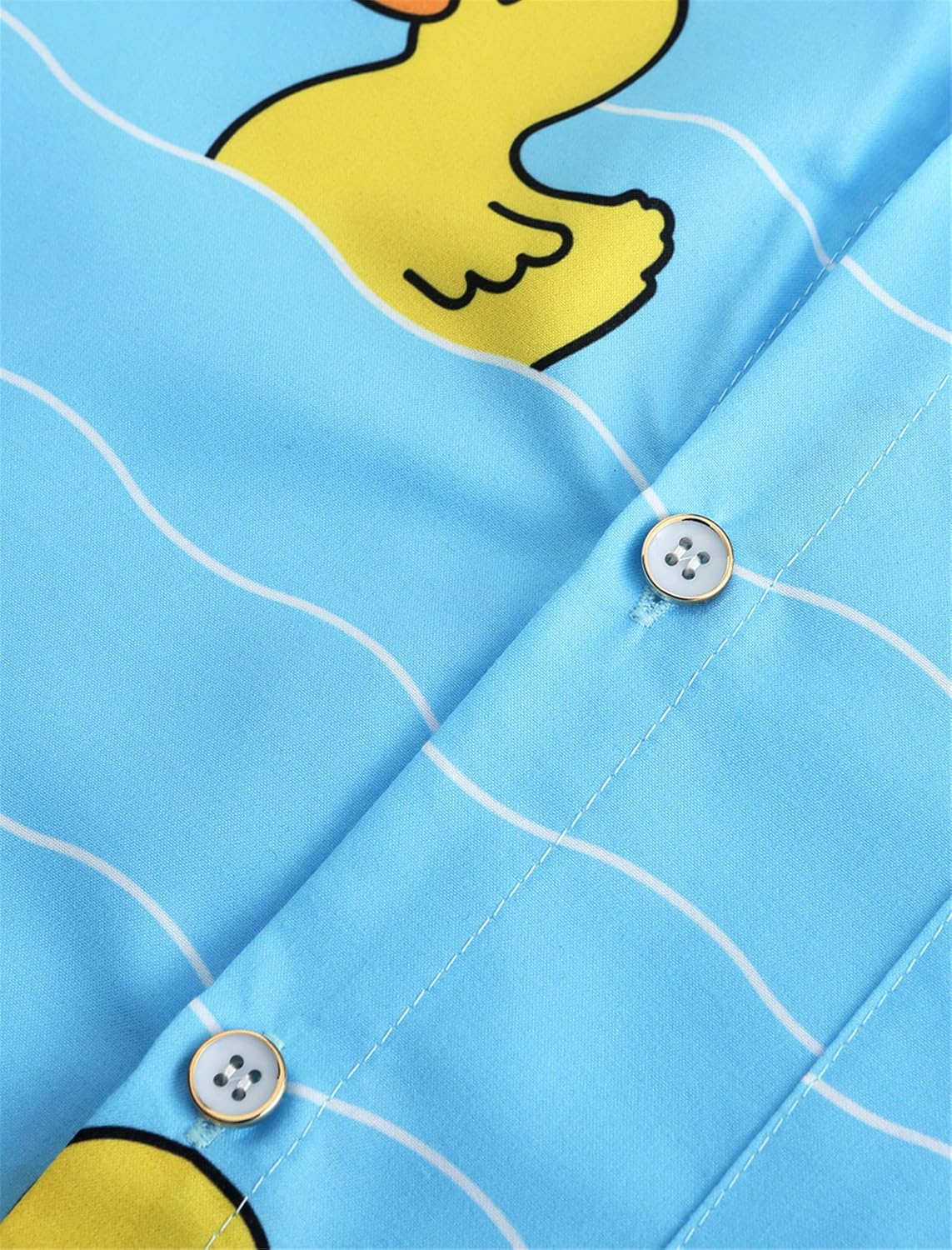 KYKU Men's Casual Button-Down Shirts Hawaiian Shirt Short Sleeve Beach Clothes with Pockets - Image 5