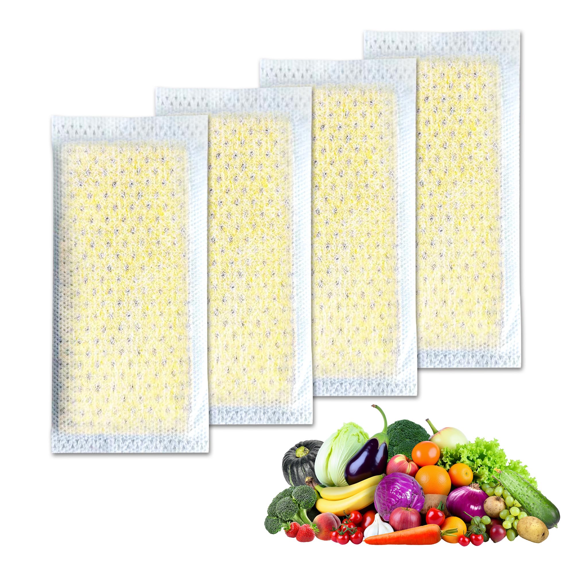 Photo 1 of 4 Pcs PureAir PK-2 Refill Filter Replacement for Frigidaire Produce Keeper Plus FRPAPK2RF Compatible with CrispSeal Plus Gallery Models GRMG2272BF, GRMC2273BD, GRMC2273CF02
